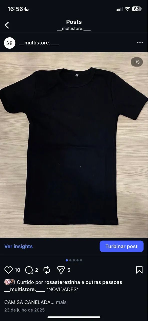 Camisas Caneladas - Foto 2