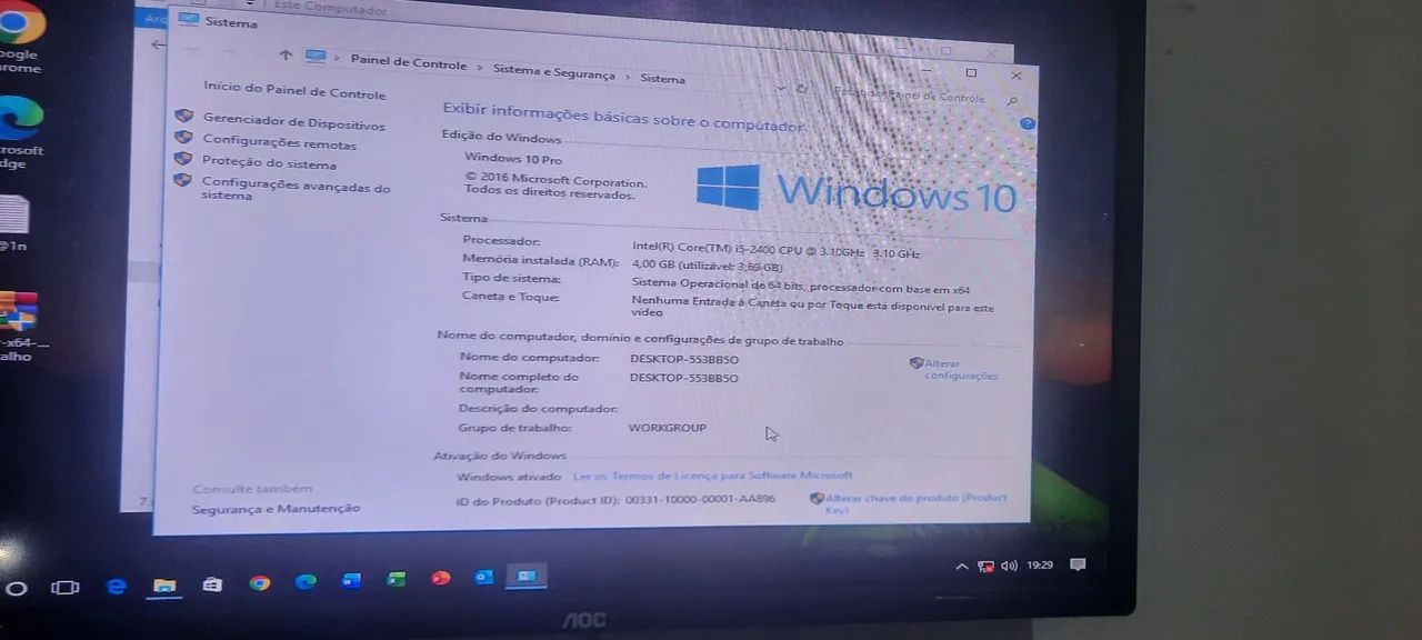 Computador completo i5 4gigas monitor 24 polegadas  - Foto 4