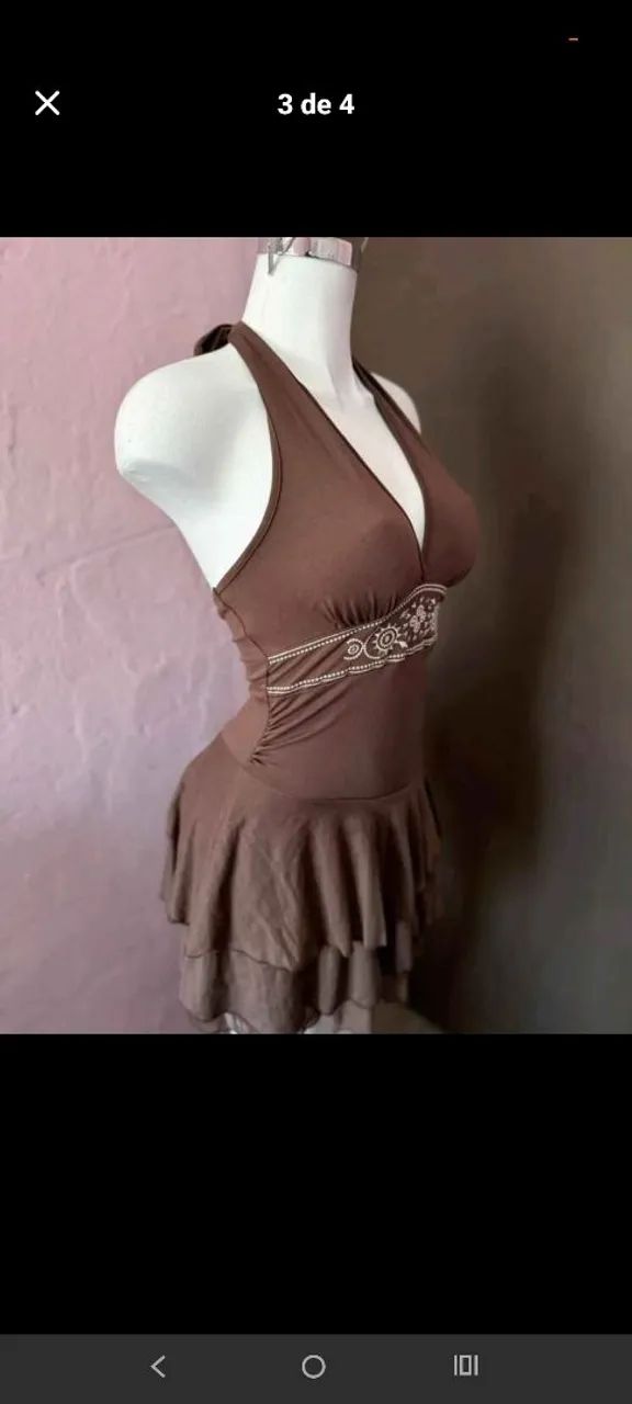 VESTIDO MARROM  - Foto 2