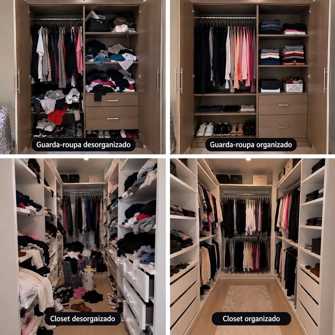 Organize seu closet em 1 dia 