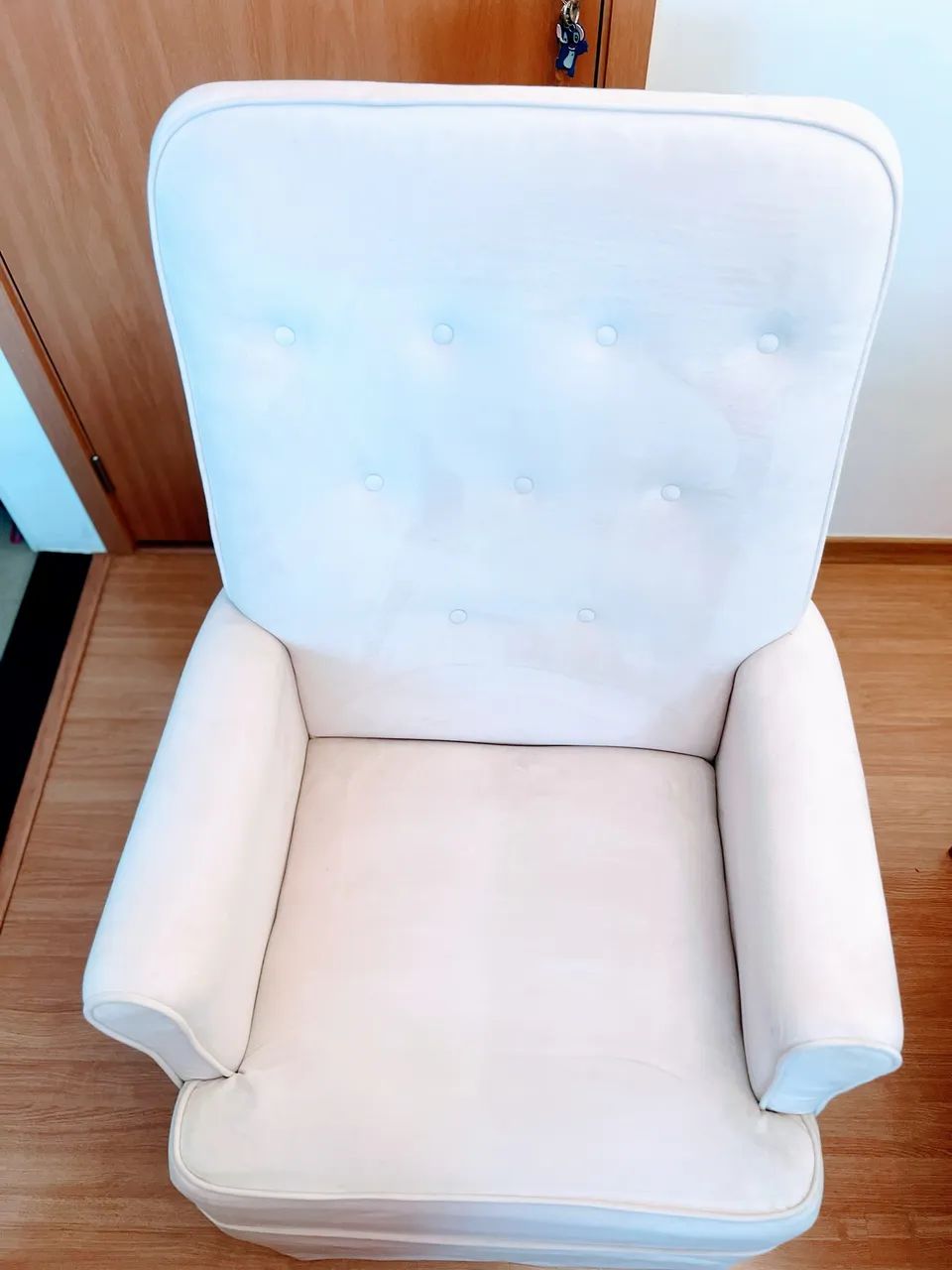 Poltrona amamentação suede e com balanço  - Foto 6