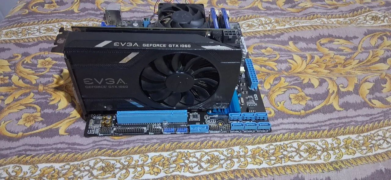 PLACA MÃE GAMER + GTX 1060 3GB