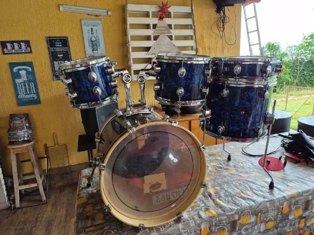 Bateria prime América jazz shell Pack bumbo 18, surdo, caixa tom1