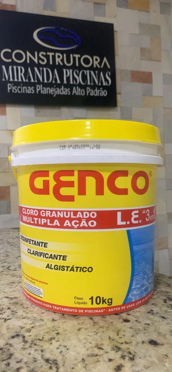 Cloro Genco Balde 10Kg 