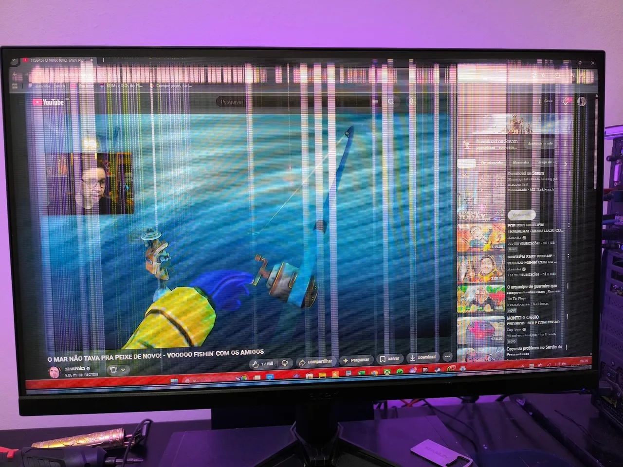Monitor Acer nitro 23" COM DEFEITO - Foto 2