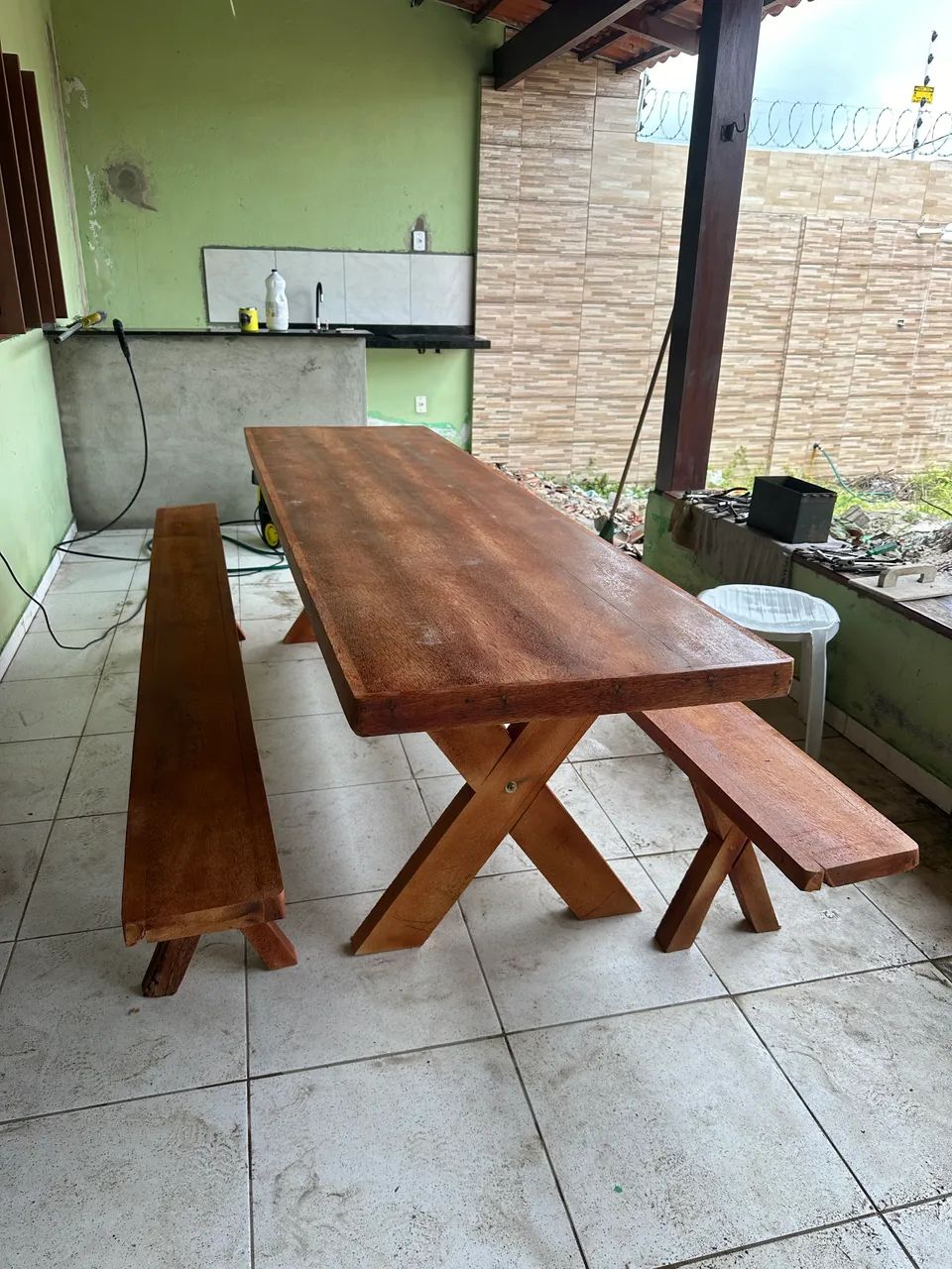 Mesa Rústica Maciça Preço Fábrica  - Foto 3