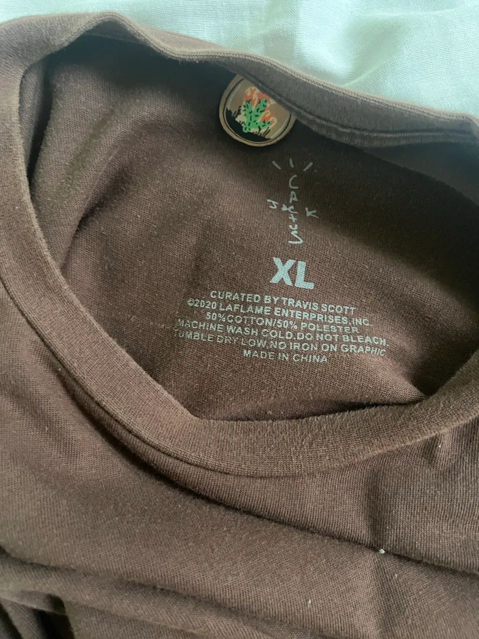 Camiseta Travis Scott La Flame Cactus Jack x Playstation - Foto 3