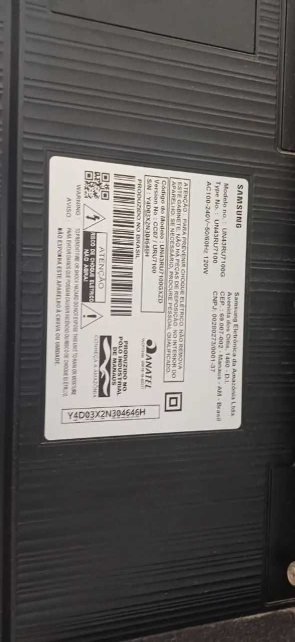 Vendo TV Samsung 43 polegadas  com defeito  - Foto 5