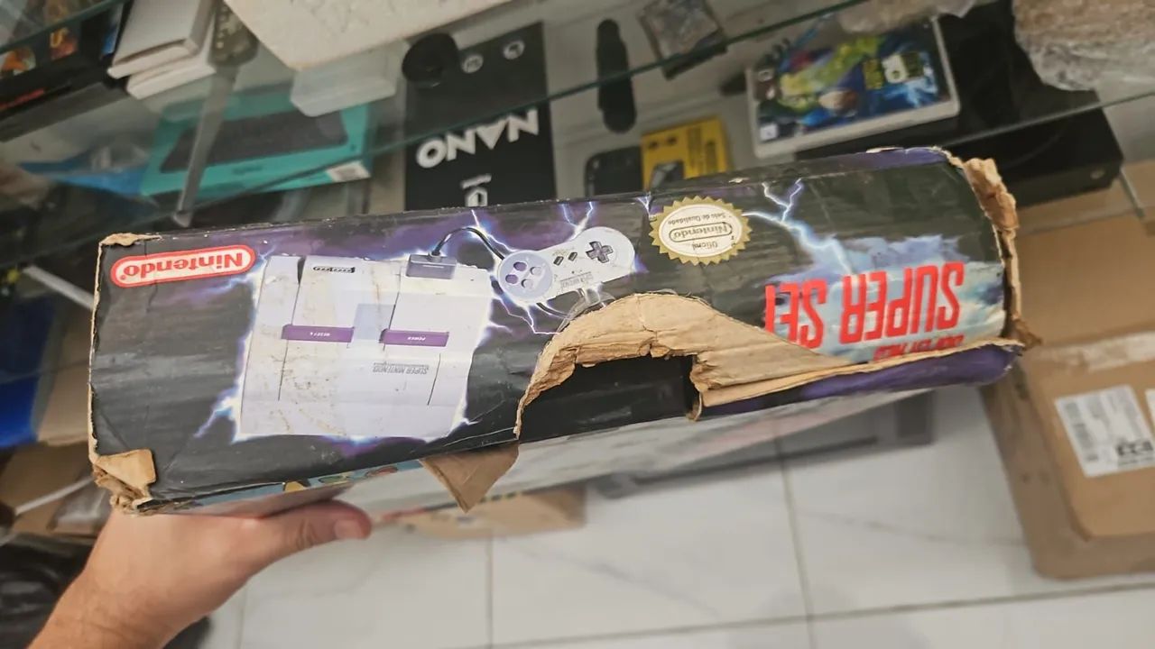 Caixa + isopor super Nintendo snes - Foto 3