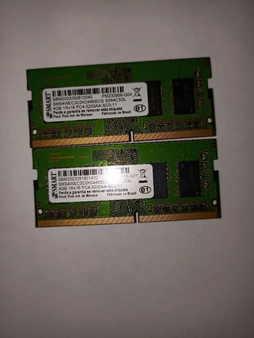  2 Memória RAM para notebook, 4 gb, DDR4 sodim