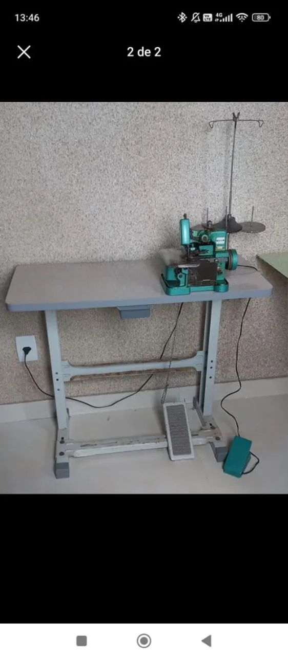Máquina overloque com mesa - Foto 2