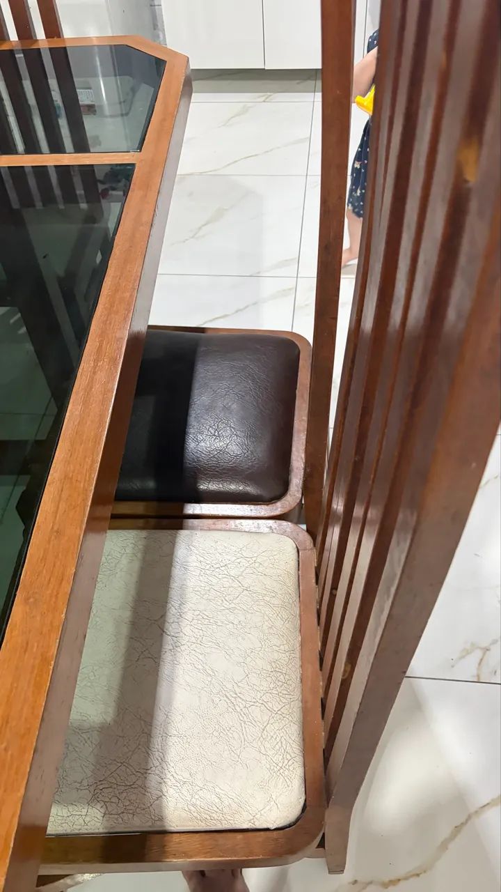 Mesa de vidro 6 cadeiras - Foto 4