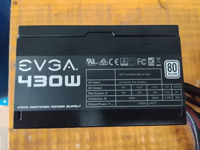 Fonte de Computador Desktop 430W EVGA