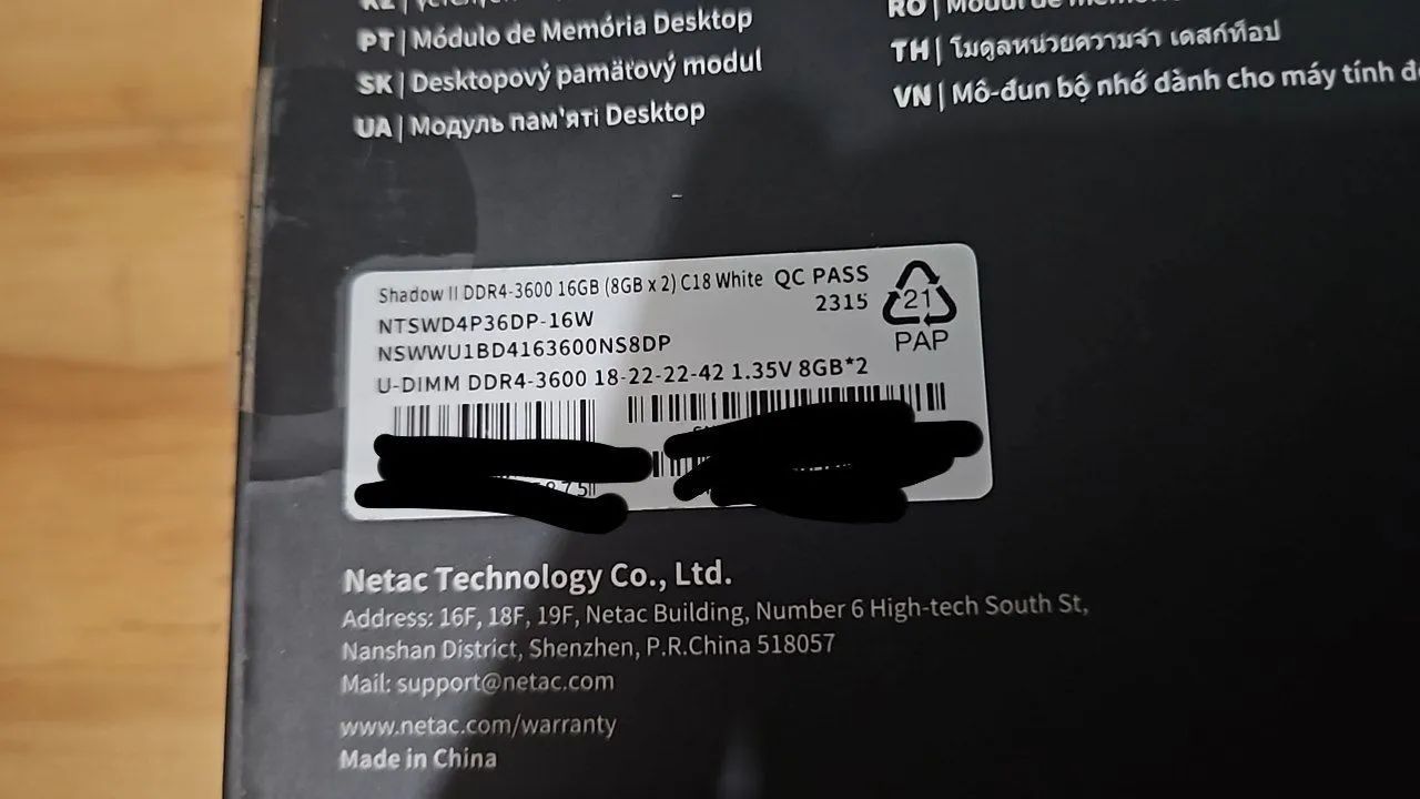Memoria ram netac shadow II ddr4 16 gb 2x8 - Foto 3