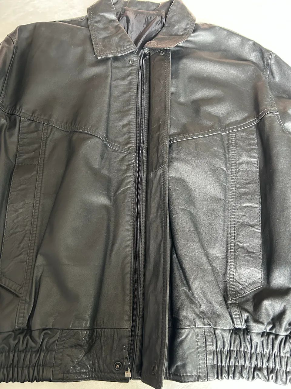 Jaqueta bomber 100% couro legítimo  - Foto 3