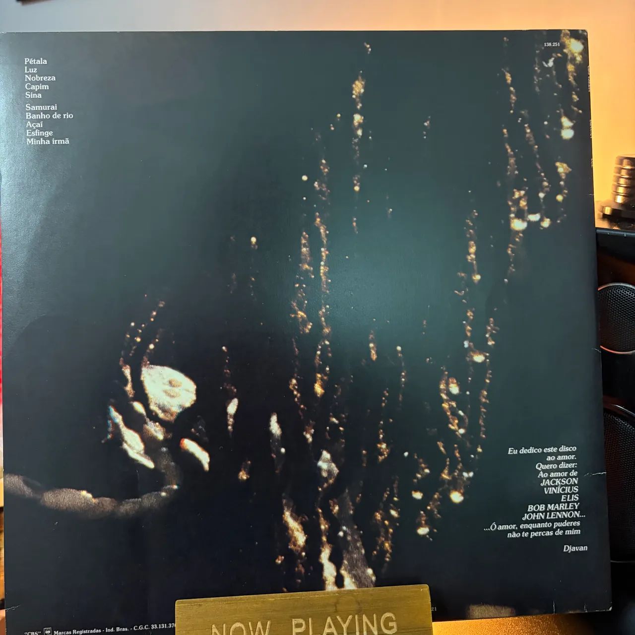 Djavan Luz disco de vinil lp - Foto 3