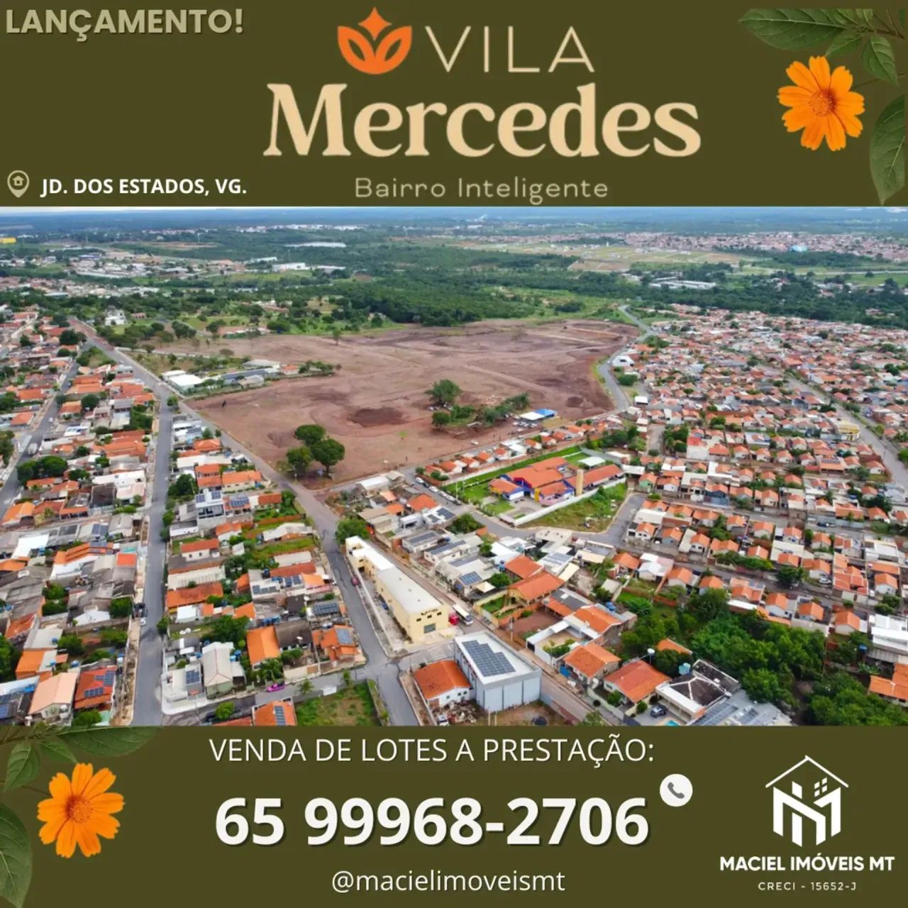 Vila Mercedes, bairro inteligente no Jardim dos Estados, Várzea Grande. - Foto 3