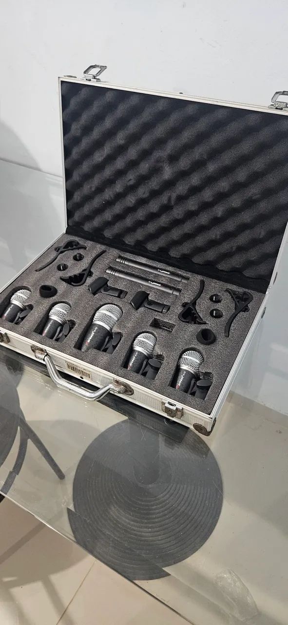 Microfones Bateria Jogo Da Karsect K7c 7 Peças 