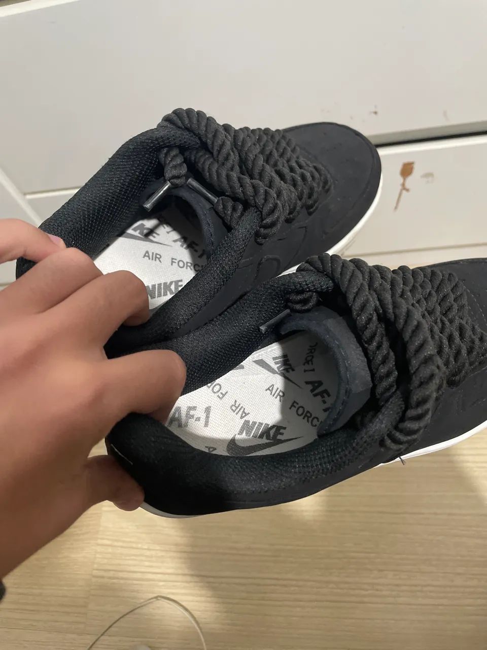 Tênis, Air force preto e Branco RP - Foto 3
