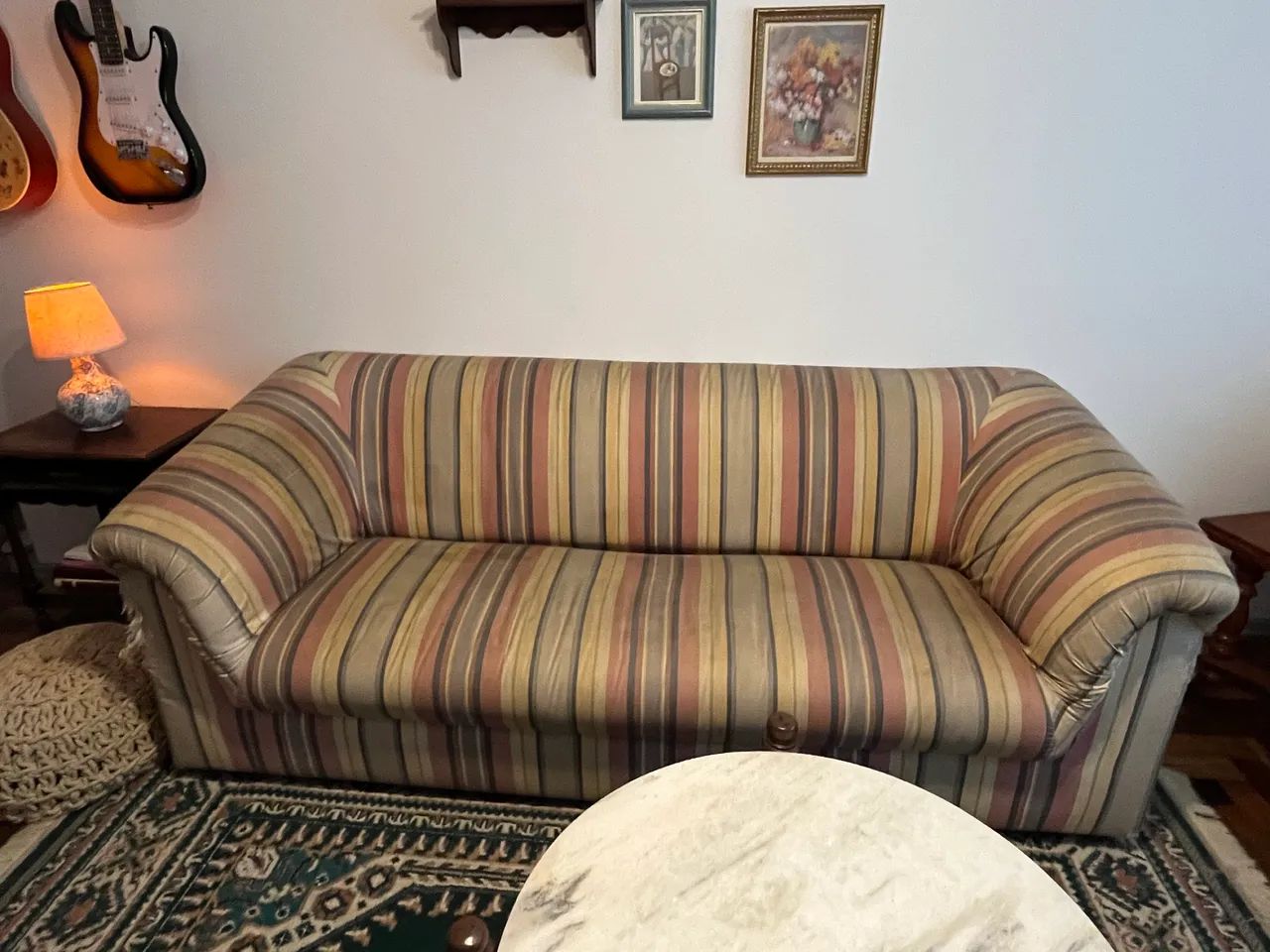 Sofá vintage listrado  - Foto 3