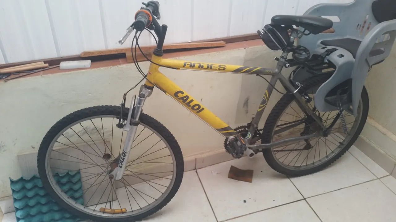 BIKE CALOI COM CADEIRINHA COM CINTO  - Foto 2