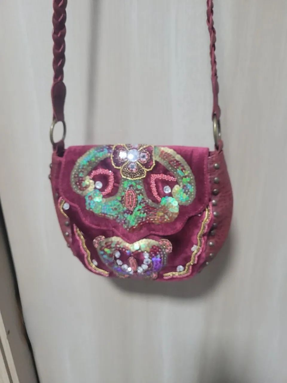 Bolsa vintage bordada Cristofoli  - Foto 5