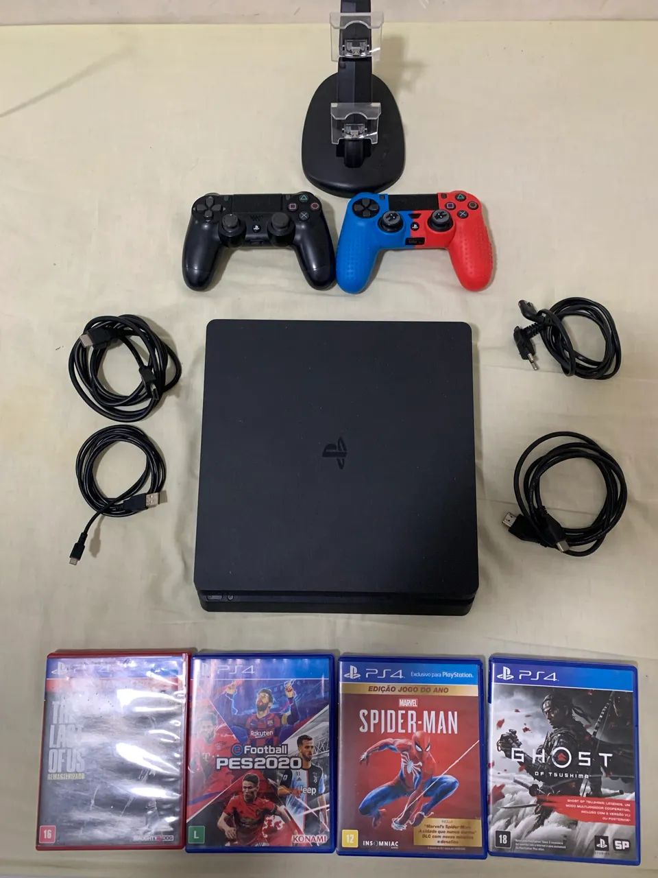 Ps4 slim de 1tb com 4 jogos - Foto 4