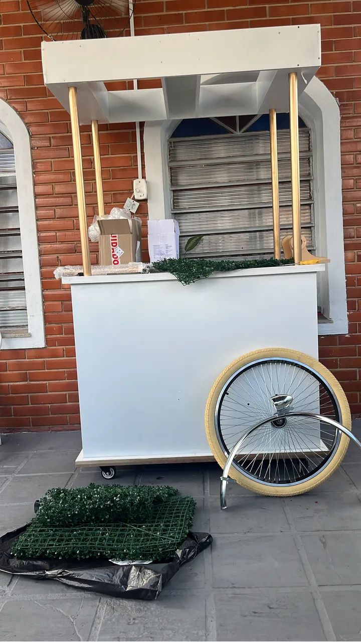 Carrinho Gourmet de Açaí / Drinks / Eventos - Estilo Retrô Luxo + Iluminação LED - Foto 4