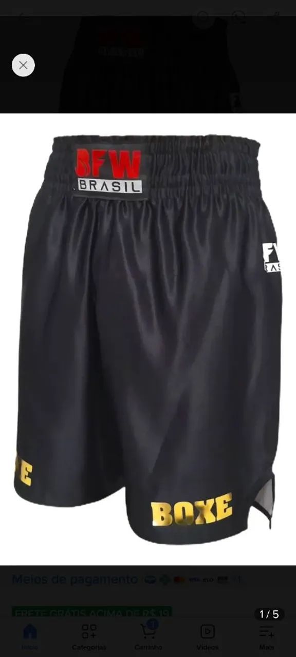 Luva de boxe e short  - Foto 2
