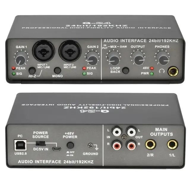 Interface de Áudio Q24 (NOVA, Ultimas Peças)