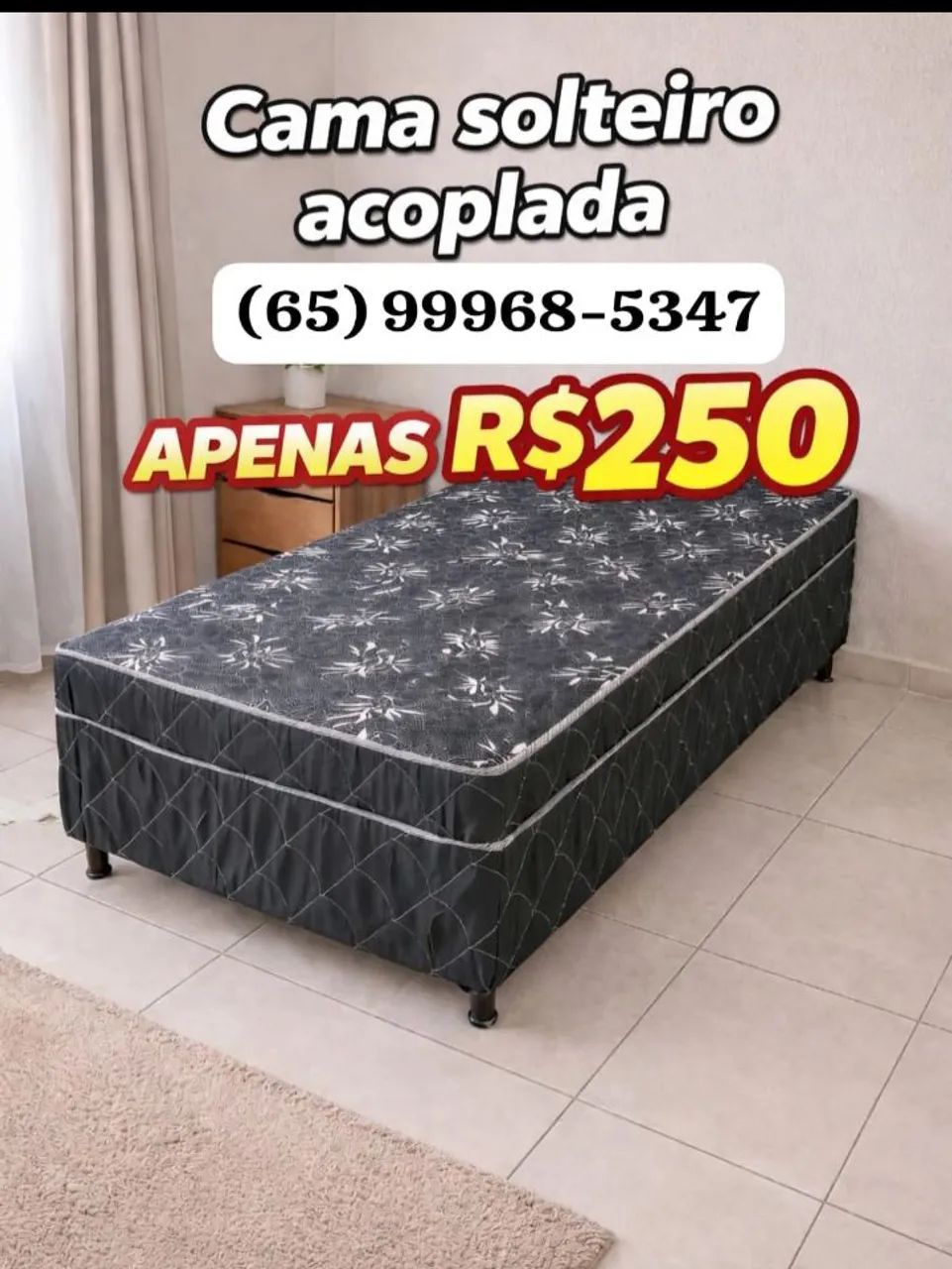 Cama box solteiro 