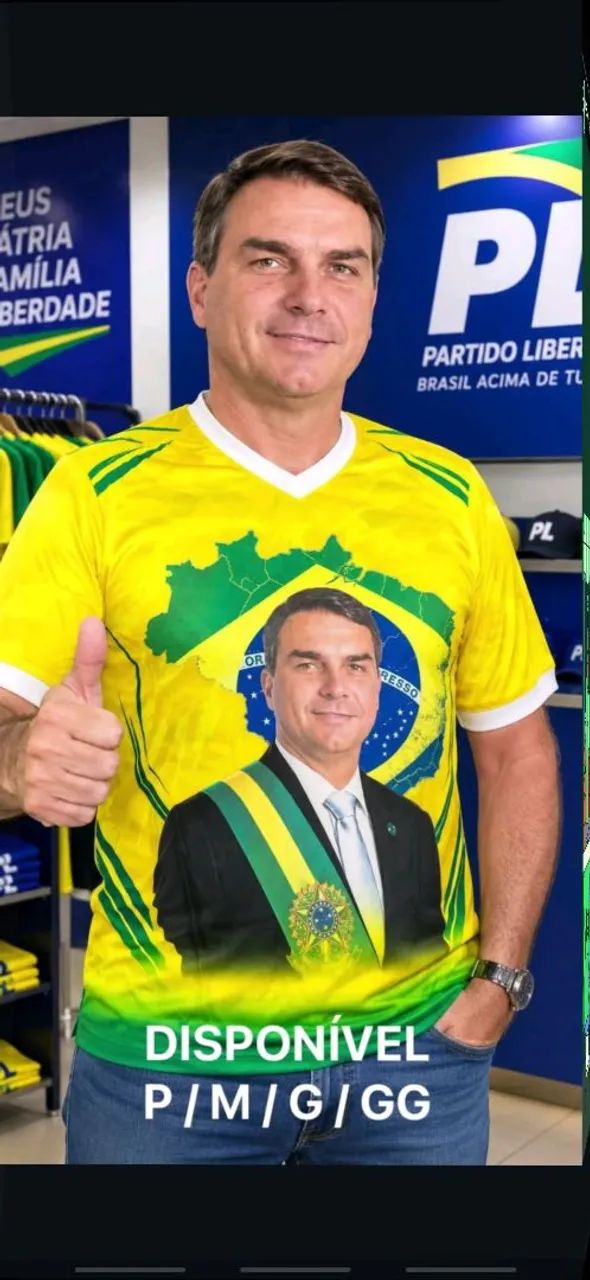 CAMISAS DO LULA E FLAVIO BOLSONARO - Foto 2