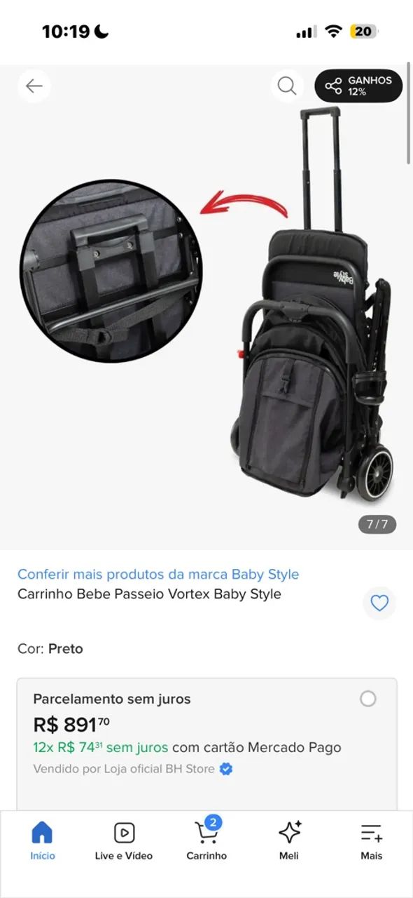 Carrinho bebê BABY STYLE - Foto 2