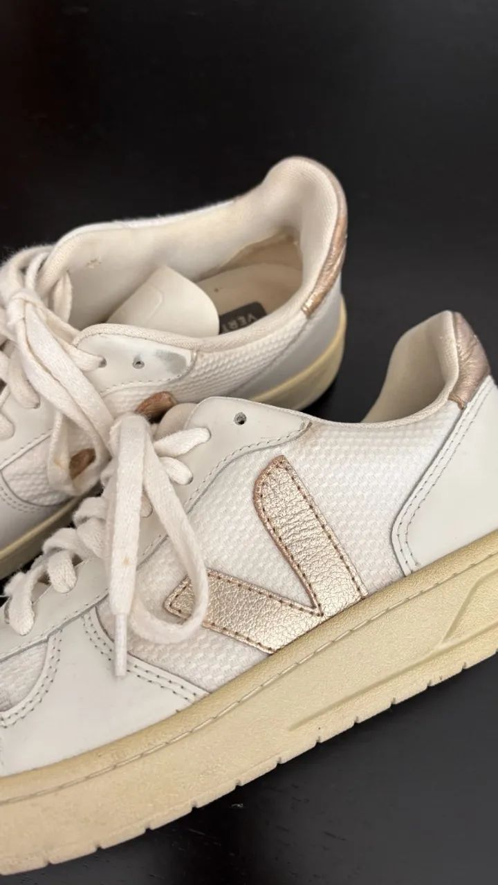 Tênis VERT Feminino Campo Chromefree Dourado  - Foto 4
