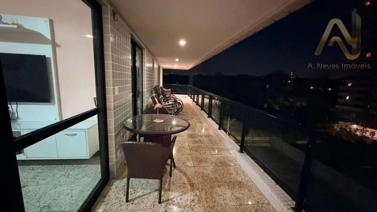 Apartamento no Edifício Castelli c/ 3 suítes + escritório para alugar - Ponta Negra - Foto 4