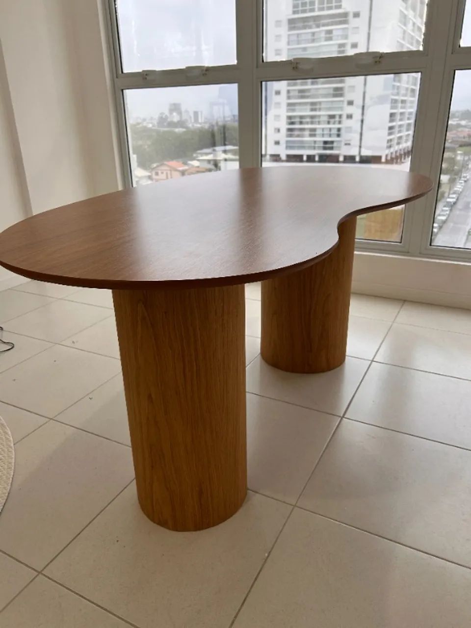 Mesa de Jantar Orgânica 1,60x90cm -  Freijó - Foto 5