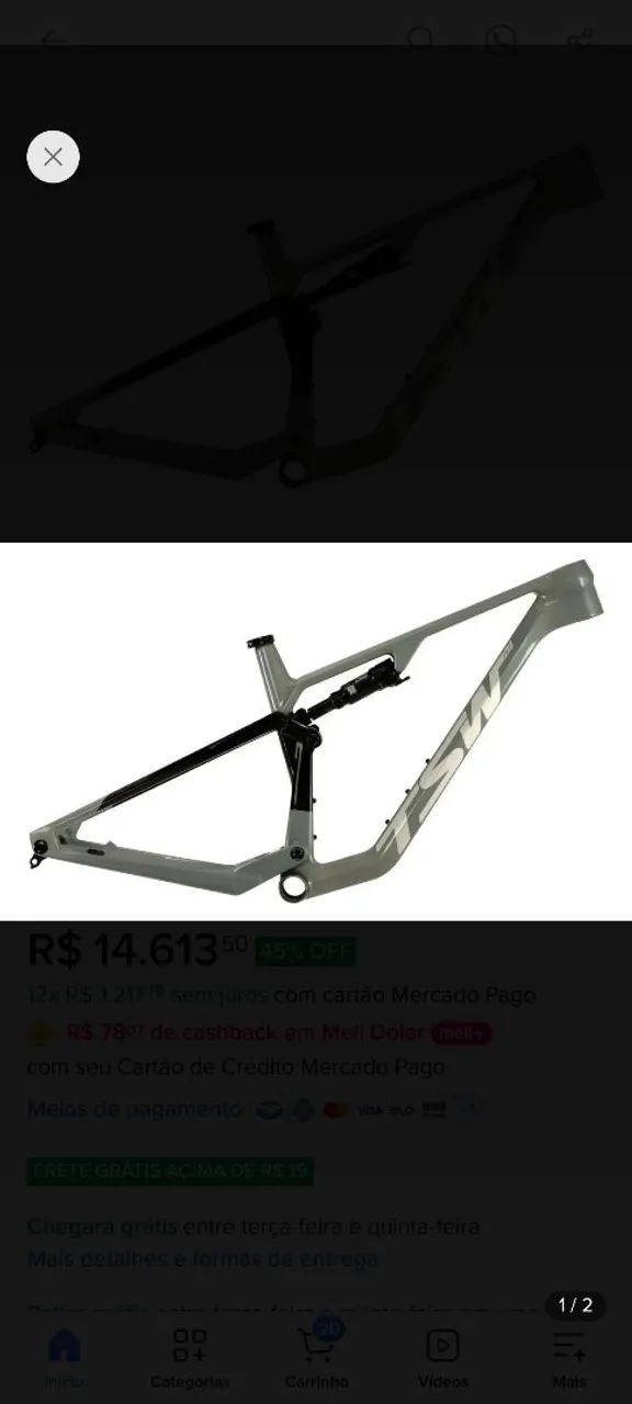 Quadro full suspension tsw