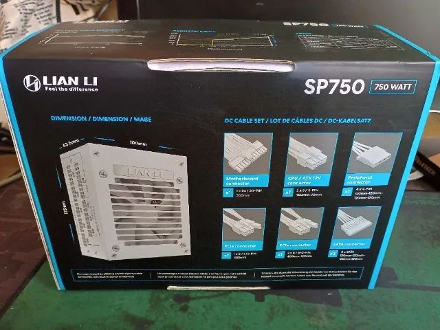 Fonte SFX Lian Li 750W 80 Plus Gold PFC Ativo Full Modular ITX Mini-ITX ...