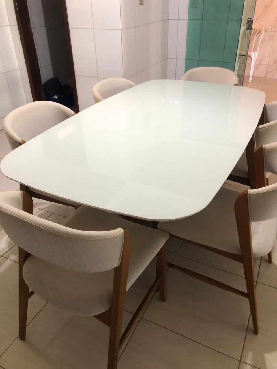 Conjunto de mesa de jantar 6 lugares  - Foto 3