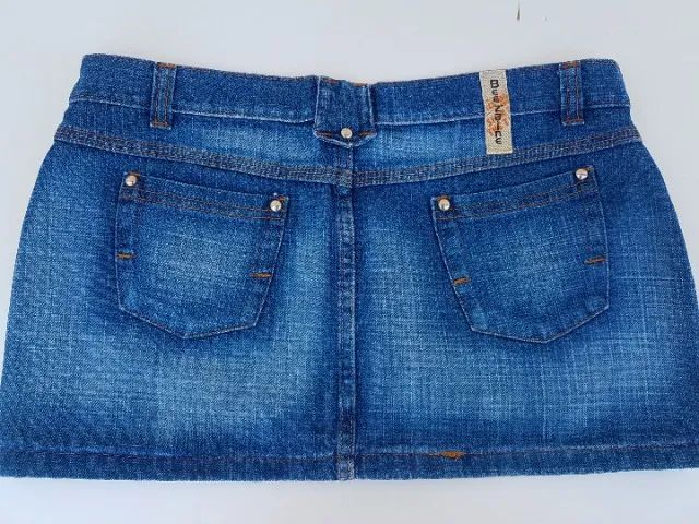 Saia Jeans Feminina - Foto 4