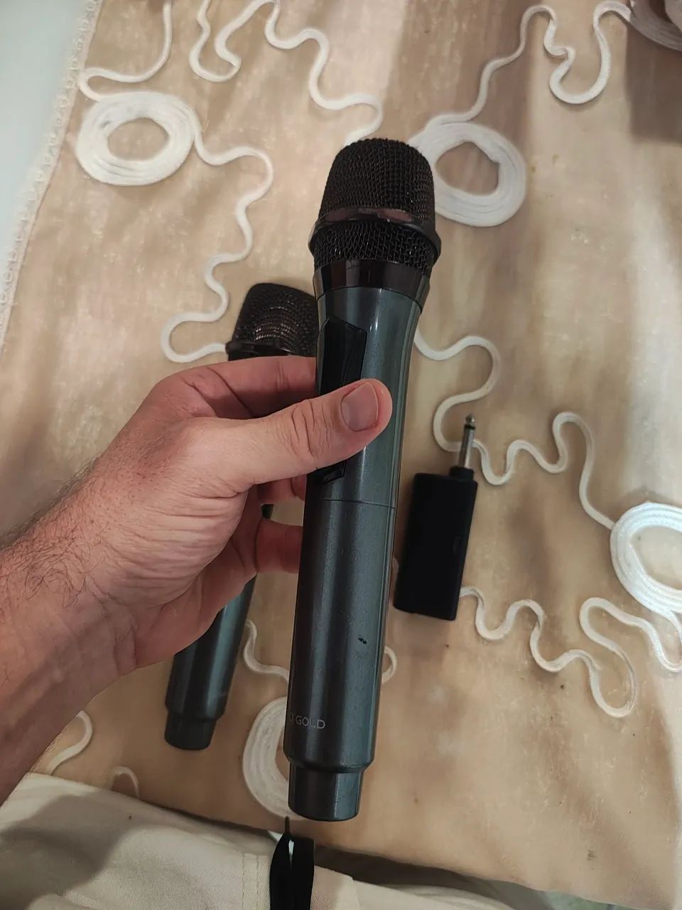 Microfone Duplo Sem Fio - Recarregável  - Foto 4