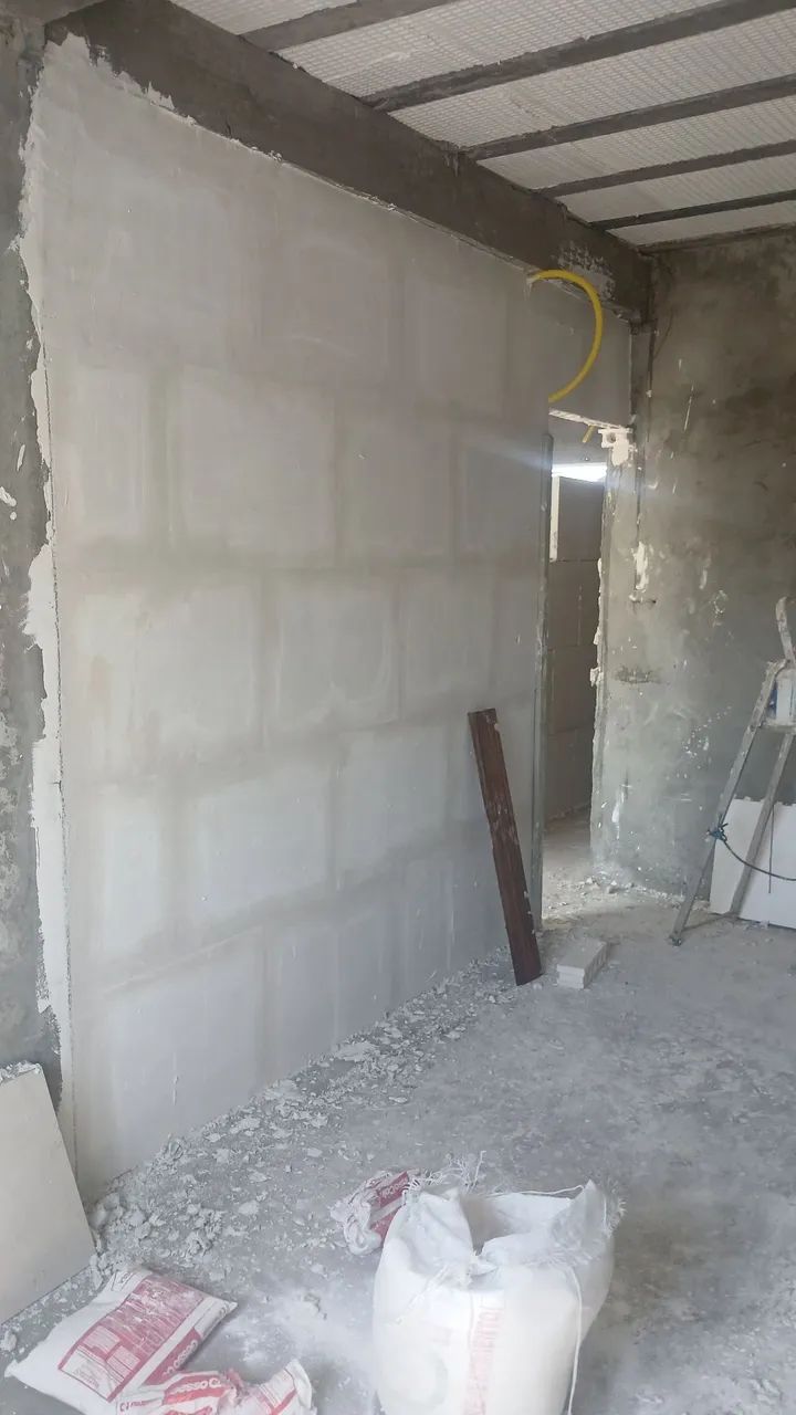 Parede de bloco de gesso 