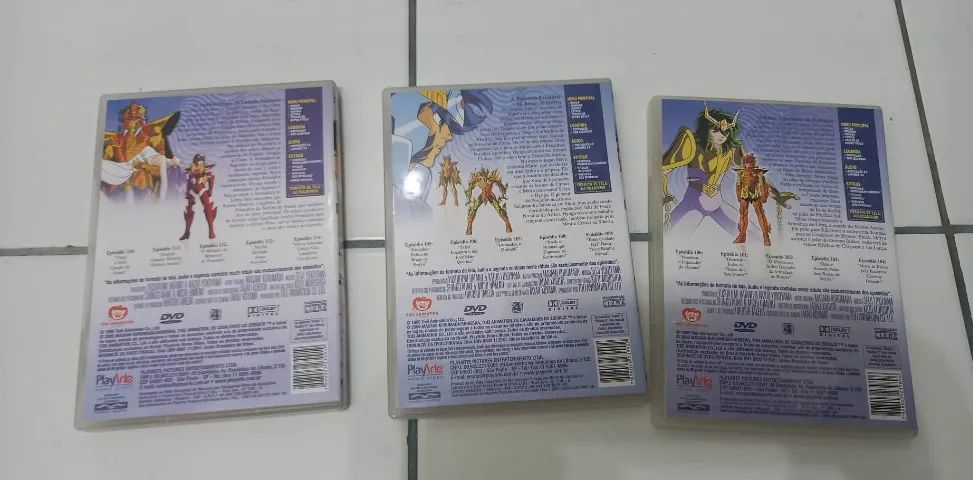 Coleção DVD Cavaleiros do Zodíaco - Saga de Poseidon - 3 Volumes