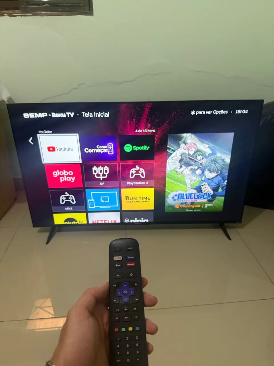 TV Smart SEMP Roku TV 50 Polegadas - Completa! - Foto 3
