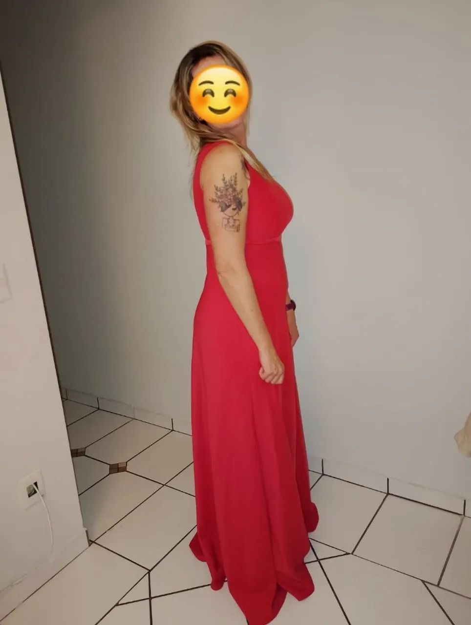 Vestido vermelho para altura de  1,80m  - Foto 2