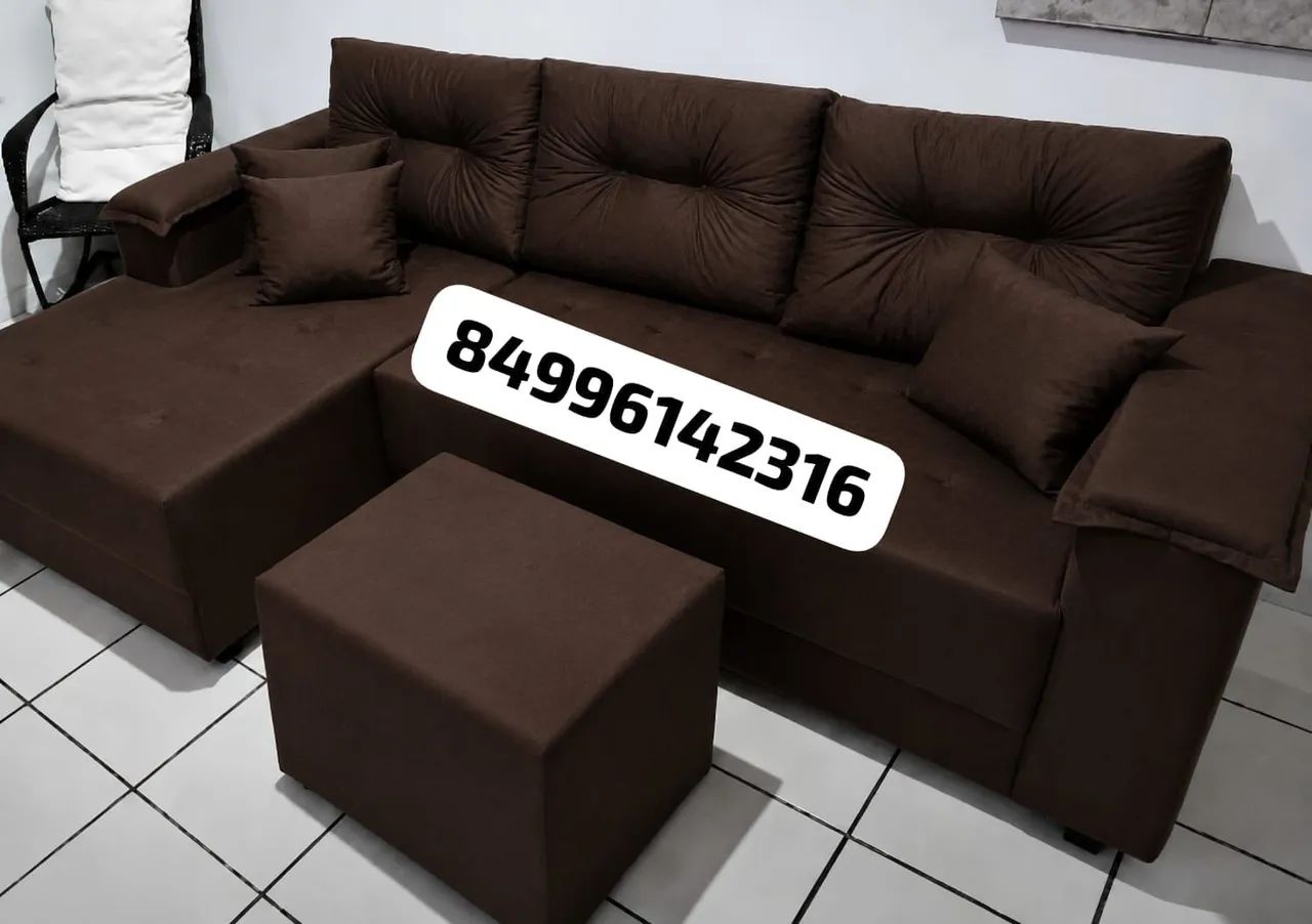 Sofá chaise Roma 1.90 de comprimento  - Foto 2