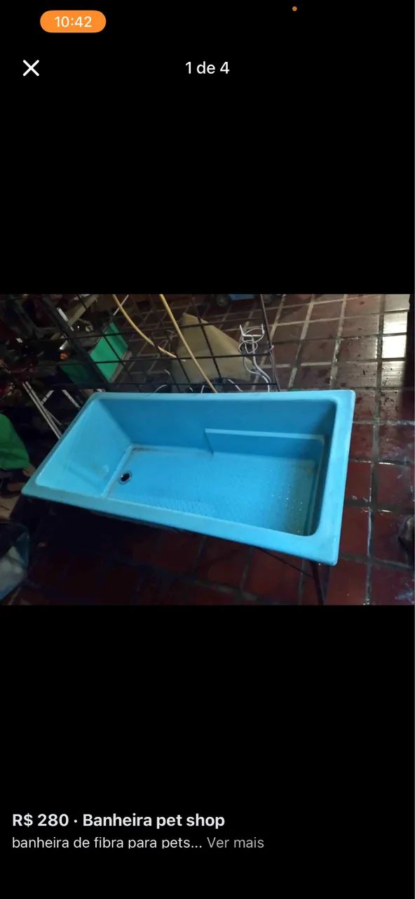 Banheira para Pet Shop