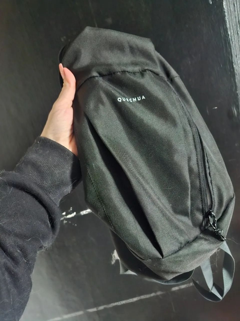 Mochila Quechua Decathlon Preta Pequena - Foto 3
