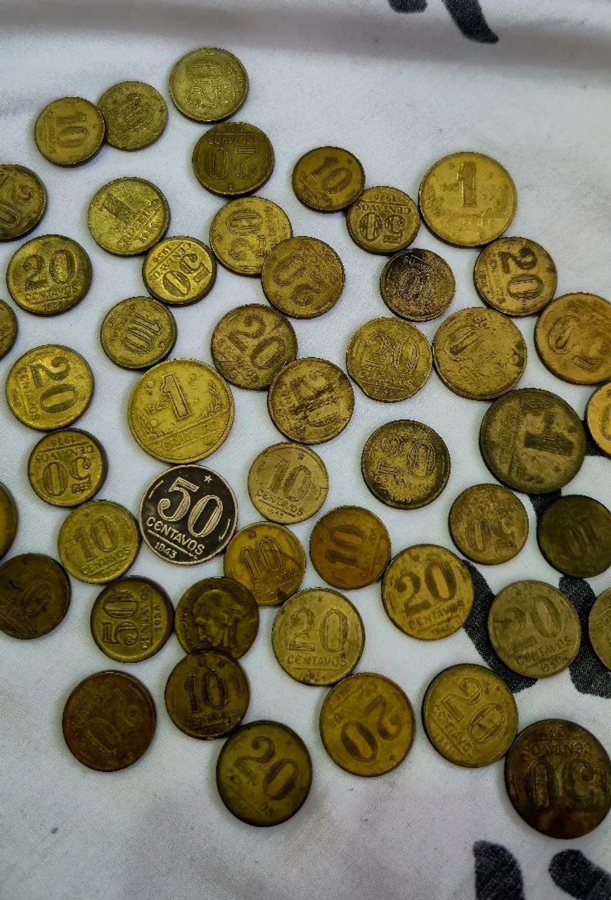 Lote de moedas diversas antigas 