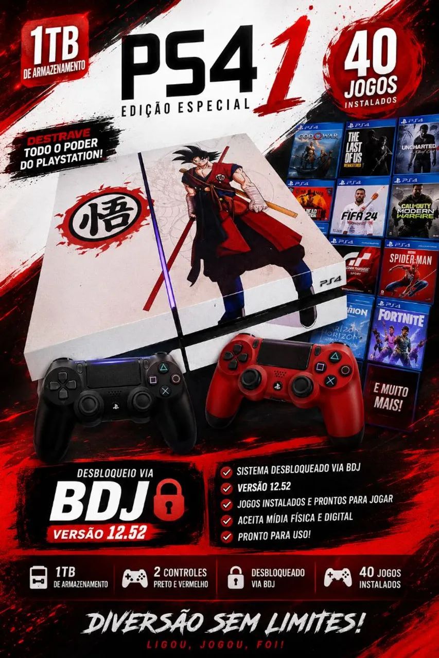 PlayStation 4 desbloqueado 